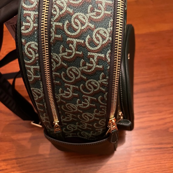 Coach Court Backpack Monogram NWT Green - Picture 2 of 10